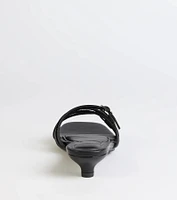 Trendy Steps Buckle Strap Kitten Heel Mules
