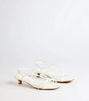 Tied Together Strappy Kitten Heels