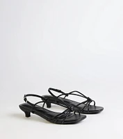 Tied Together Strappy Kitten Heels