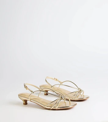 Tied Together Strappy Kitten Heels