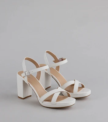 Simplistic Perfection Platform Block Heels