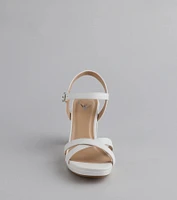 Simplistic Perfection Platform Block Heels