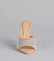 Night Glam Rhinestone Mesh Stiletto Heels