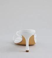 Out And About Strappy Thong Stiletto Mules