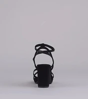 RSVP Yes Strappy Platform Block Heels