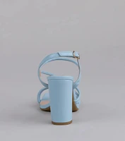 Flirt Mode Activated Strappy Block Heels