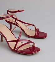 Simply Stunning Strappy Kitten Heels