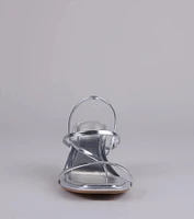 Extra Shine Metallic Kitten Heels