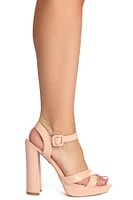 Sassy Snake Platform Heels