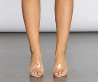 Clearly On Trend Lucite Heels
