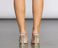 Clearly On Trend Lucite Heels
