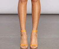 Glow On Lucite Heel