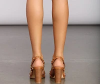 Pyramid Studded Heels