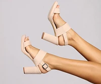 Sling Back Block Heels
