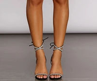 Fiery Hot Rhinestone Heels