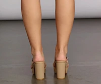 Banded Platform Mules