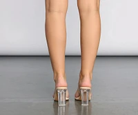 Strappy Statement Lucite Mules