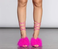 Azalea Wang Barbie Girl Lace Up Stiletto