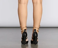 Azalea Wang Snake Charmer Stiletto Heels