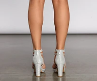It's Party Time Rhinestone Platform Heels