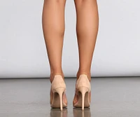Boss Energy Clear Peep Toe Pumps
