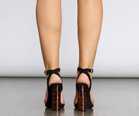 Not A Drill Tortoise Shell Resin Heels