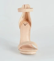 Fab Faux Suede Island Heels