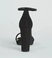 Essential Suede Platform Heels