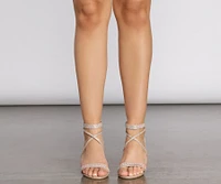 Glow On Glitter Block Heels