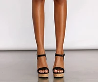 Summer Lovin' Cork Platform Heels