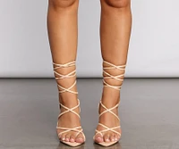 Wrapped Sleek Style Pointed Heels
