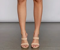 Double Band Basic Nubuck Mules