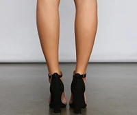 Classic Staple Square Toe Block Heels