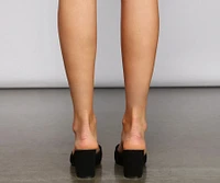 Elevated Style Block Heel Mules