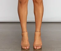 So Posh Patent Faux Leather Block Heels
