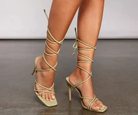 Strappy And Stunning Stiletto Heels