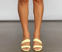 So Sleek Double Band Mules