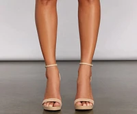Essential Suede Platform Heels