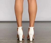 Rhinestone Glitzy Glam Block Heels