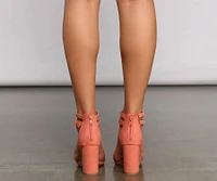 Bring The Bold Vibes Block Heels