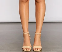 On Vacation Straw Block Heels