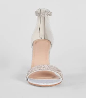 Sparkle Stunner Rhinestone Block Heels