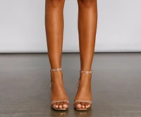 Stun And Shine Rhinestone Lucite Heels