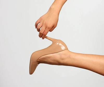 Classic Sophisticated Faux Leather Pumps