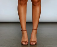 The Essential Faux Suede Block Heels