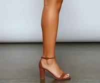 The Essential Faux Suede Block Heels
