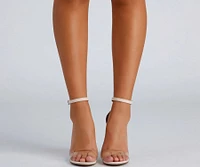 Clear The Way PVC Block Heels