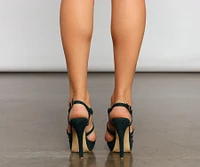 Living For Glam Platform Stilettos