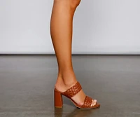 Picnic Please Braided Block Heels