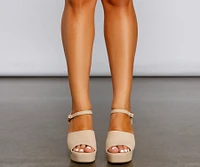 Stylish Affair Platform Block Heel